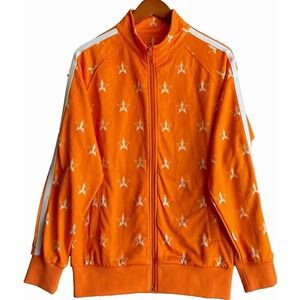 Jeffree Star Tracksuit Jacket Adult Size M Orange Full Zip Active Sportswear